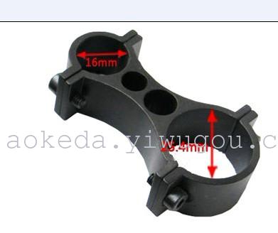 Laser sight tube clamp 25-16mm clamp T2003 clamp four-hole eight-figure clip 16-25 eight-figure clip details Picture