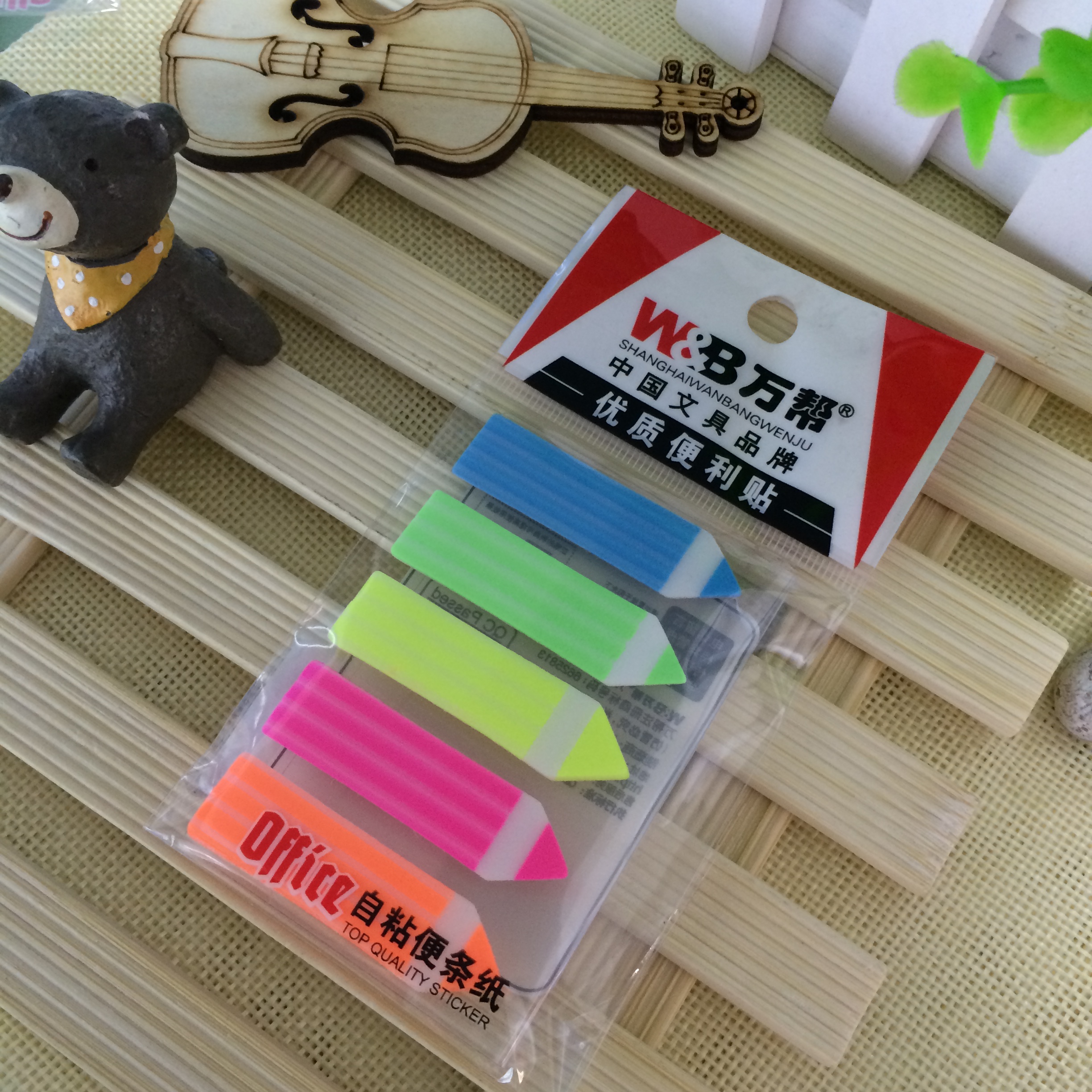 1838 Sticky Note, 5-color pencil, PET, 25-page single note, bookmark strip Application Scenario