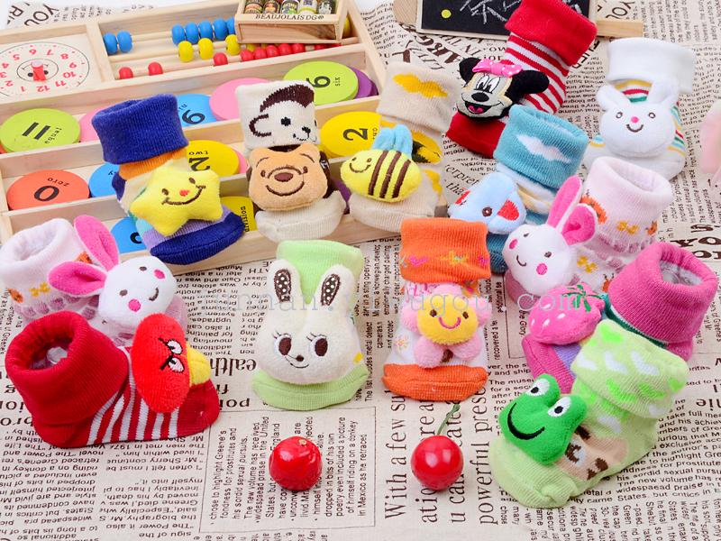 Junnan three-dimensional socks, all-cotton socks, baby socks, walking socks, floor socks, dispensing socks