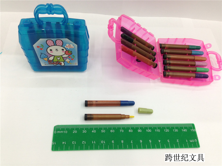 718 迷你盒装水彩笔 迷你笔 美术绘画小赠品 12色