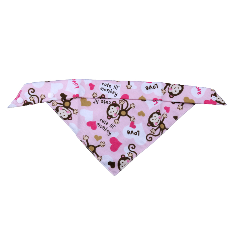 Baby Saliva Towel Triangle Towel Pure Cotton Button Square Scarf 1015 details Picture