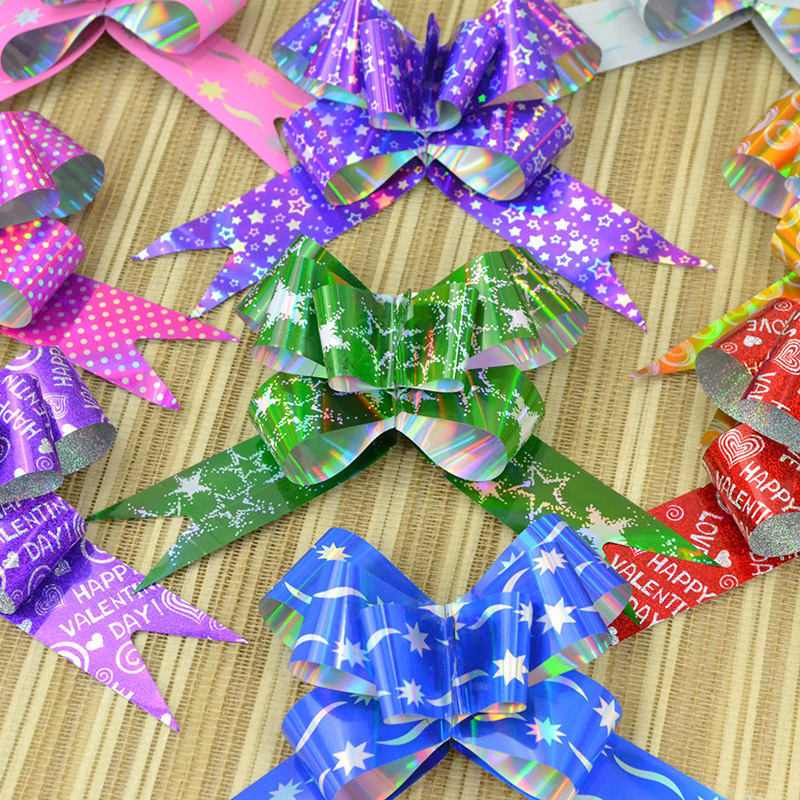 30MM high-end iridesy printed hand-pulled Christmas apple heart-shaped five-pointed star with multiple small hand-pulled patterns details Picture