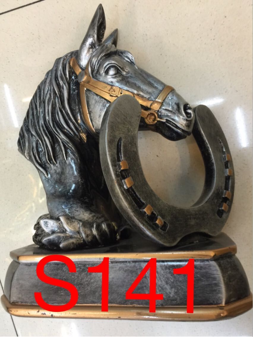 树脂工艺品.树脂摆件.动物摆件.马头