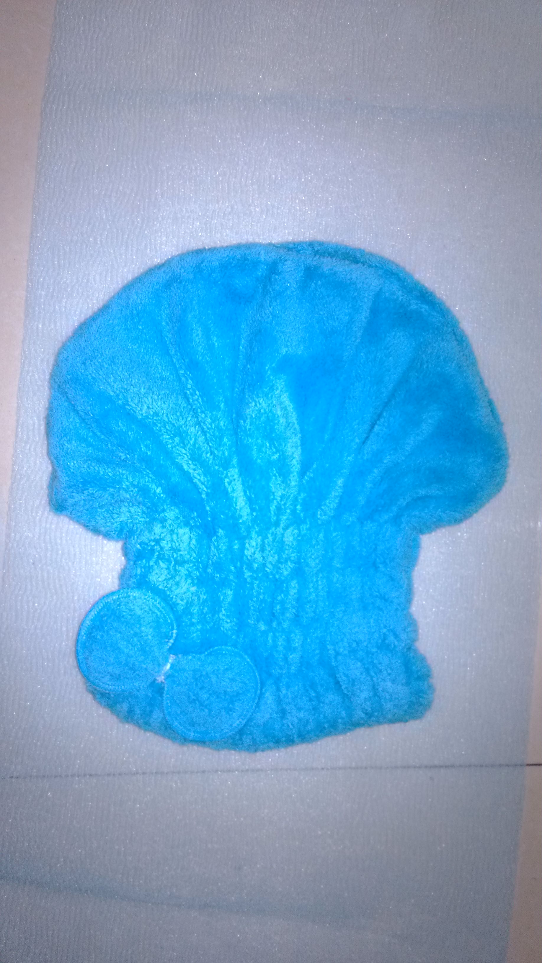 珊瑚绒加厚浴帽，颜色混装