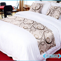 承龙酒店用品 客房床上用品供应五星级宾馆床单床盖床旗