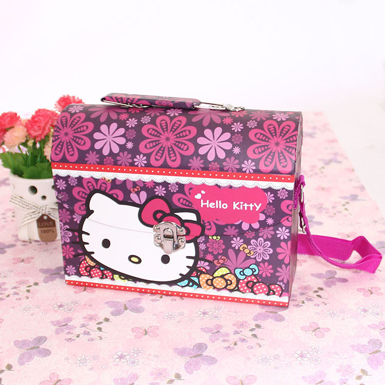 KT提手背包礼品包装盒 儿童首饰小物件收纳盒细节图