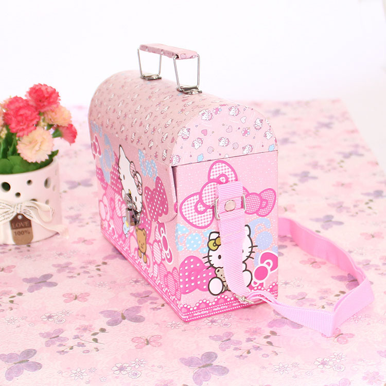 KT提手背包礼品包装盒 儿童首饰小物件收纳盒产品图