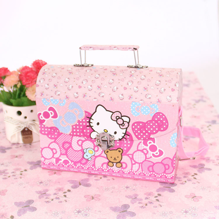 KT提手背包礼品包装盒 儿童首饰小物件收纳盒