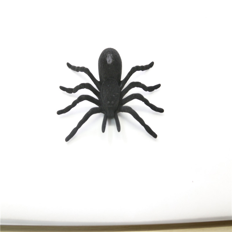 Manufacturers Direct Plastic Spider Can Flock Toy Spider Welcome To Sample Custom Application Scenario