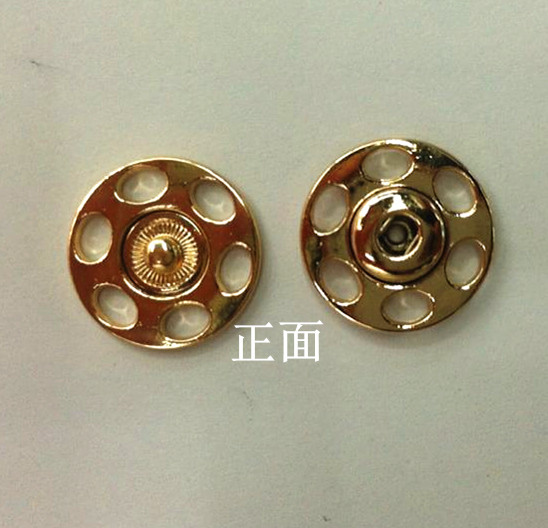 Hand-sewn snap six-hole buckle