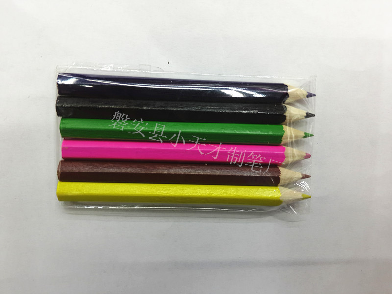 3.5寸5色.6色彩色铅笔学生奖品套装彩产品图