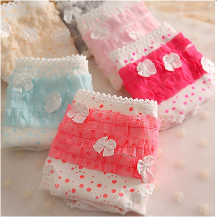 Sexy cute ladies underwear cotton low waist underwear cotton girls briefs wholesale