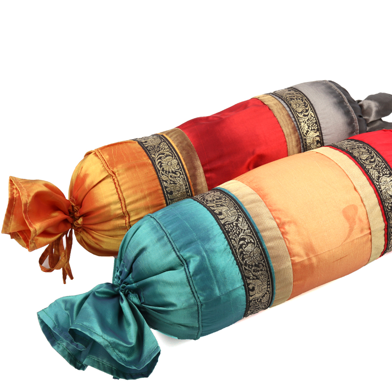 亿点金边绣糖果枕午睡枕床枕保健枕护颈枕不含芯