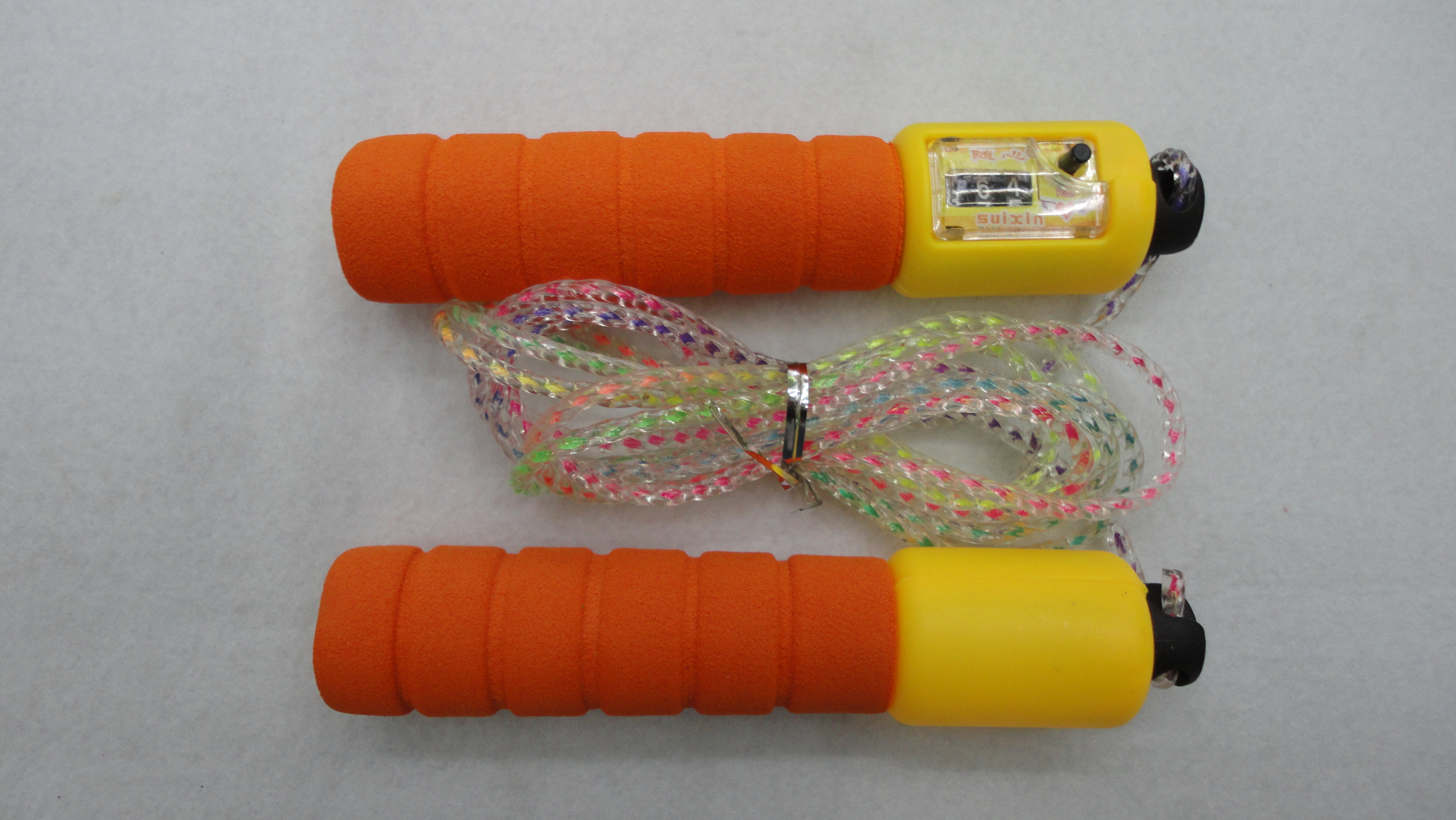 厂家直销跳绳 机械计数跳绳 海绵套跳绳 塑料pvc跳绳细节图