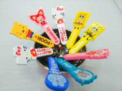 Cartoon stainless steel plastic handle cutlery cute creative spoon Rice spoon, children's spoon, thumbnail