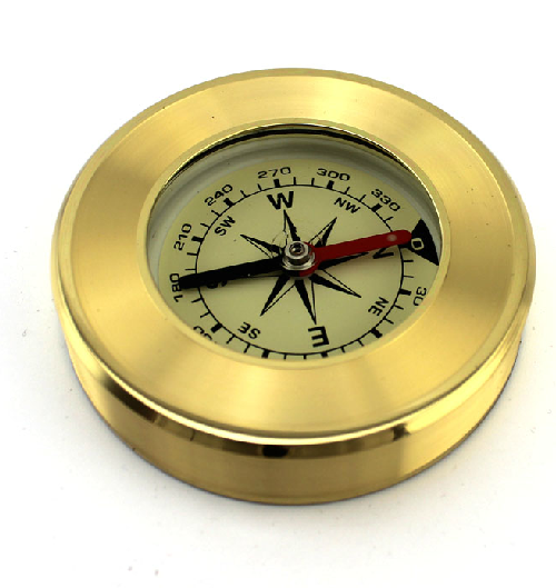 阻尼油罗盘户外指南针 指北针带夜光