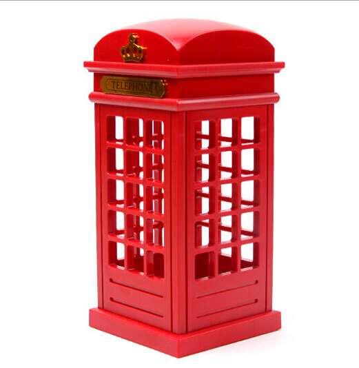 Phone booth table lamp simple fashion touch adjustable brightness table lamp European night light full figure