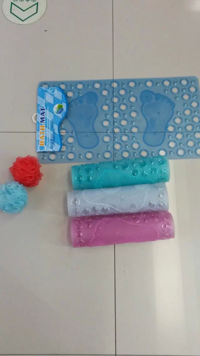 浴室防滑垫6837圆孔脚丫细节图