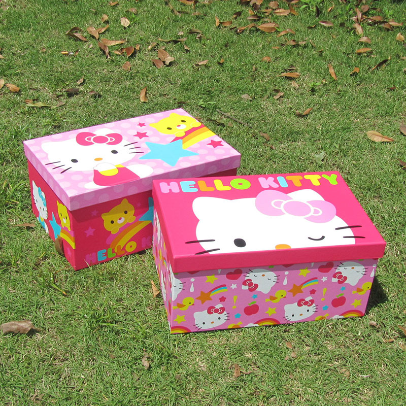 KT长方形大号三件套儿童服装礼品包装盒详情图4