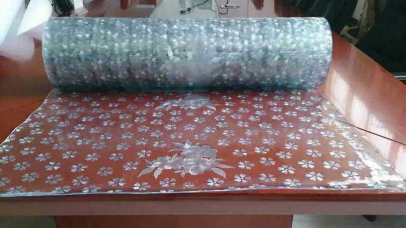 PVC软玻璃PVC桌布桌垫透明桌布防水防油抗老化保护桌子产品图