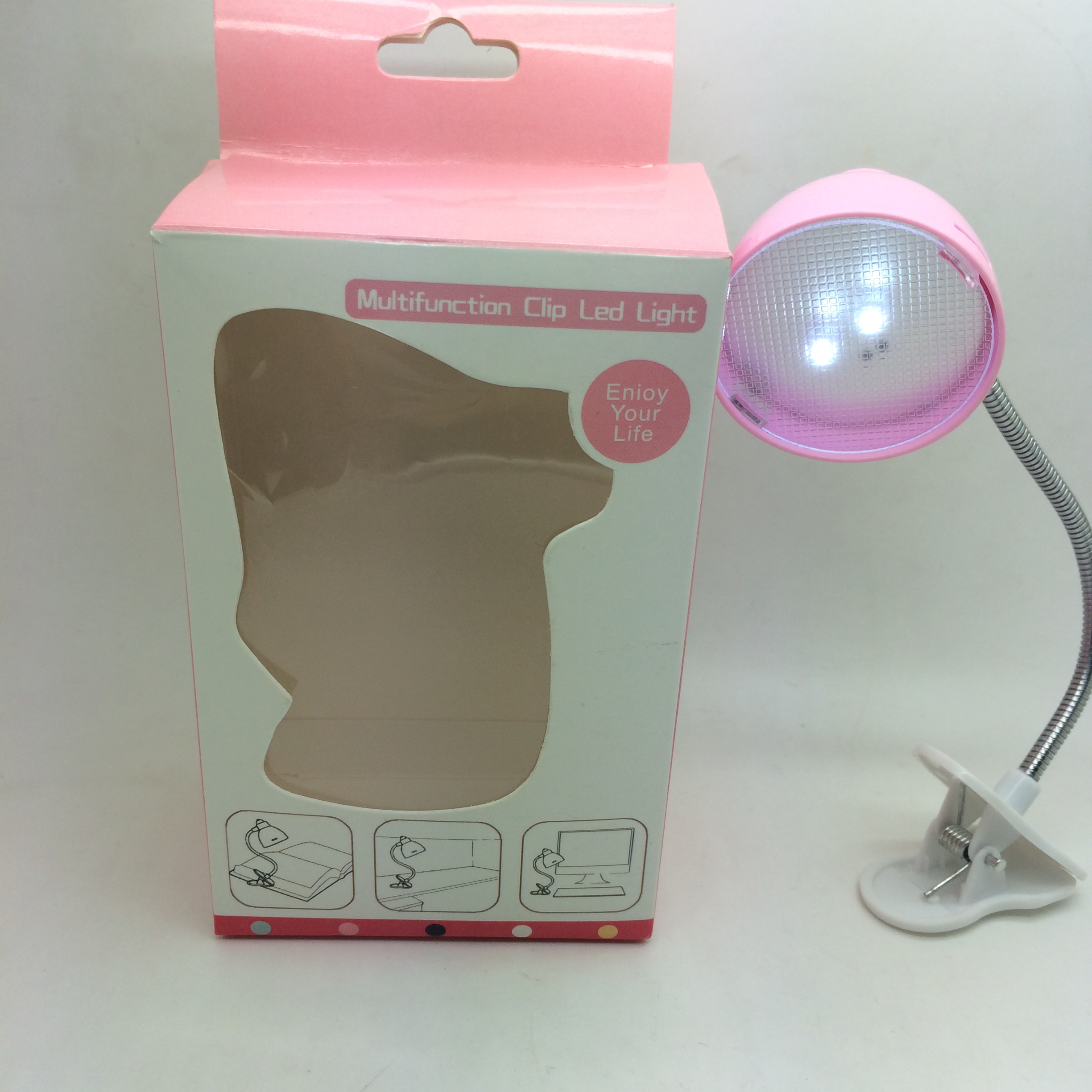 Creative Gift Mini book light LED light USB night light Plastic clip table lamp novelty