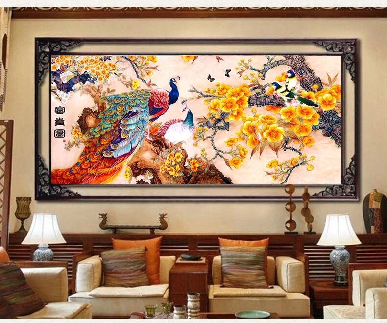 钻石画、皮画实物图