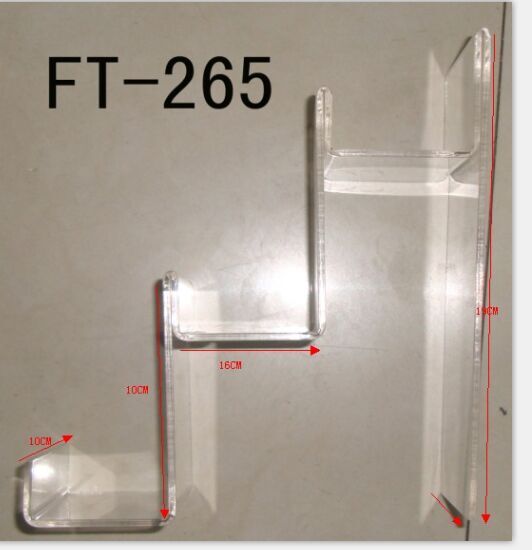 Leather shelf widened acrylic purse shelf with three layers