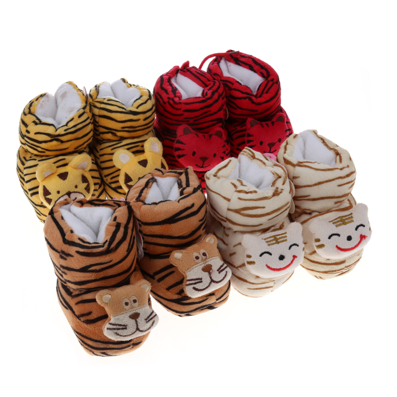 Shirley Baby tiger print cotton shoes cute baby shoes Winter shoes warm baby shoes