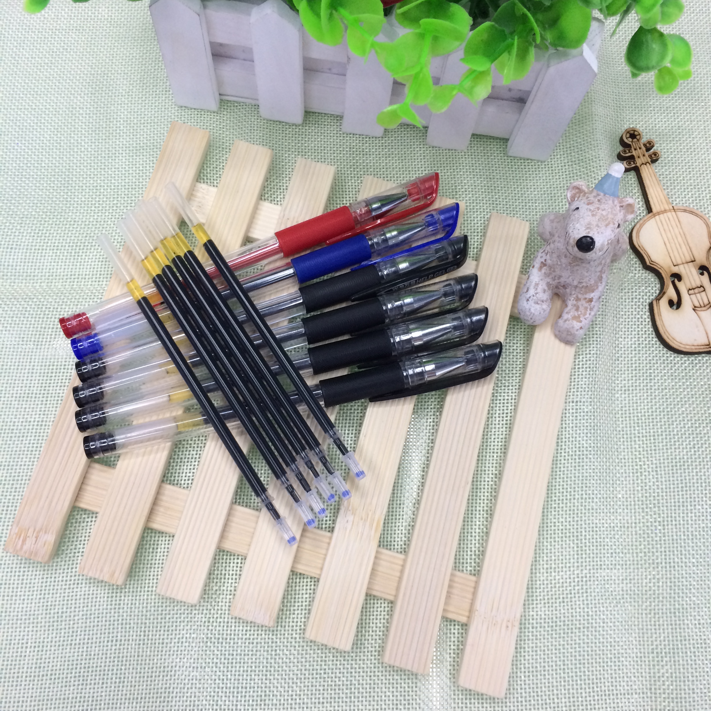 Model 3530 6-pen, 6-core suction card type gel pen, 0.5mm details Picture