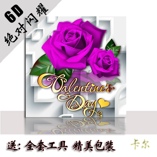 5D diamond, round diamond, diamond embroidery, couple's heartfelt words, rose story details Picture