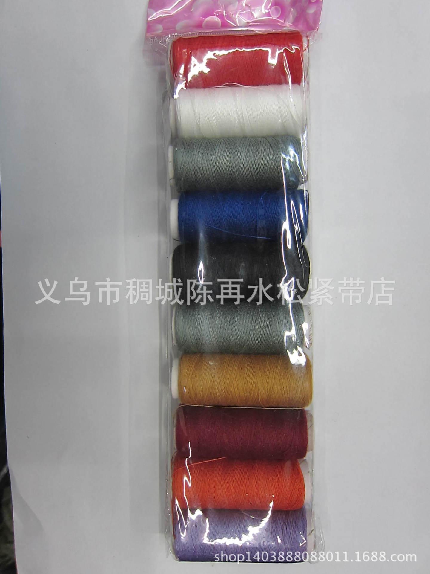 DIY手缝线 缝纫线 彩色涤纶线 机缝线产品图