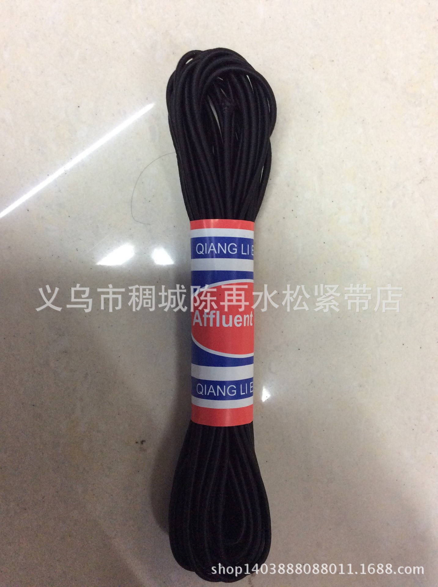 【厂家直销】2.5mm进口黑白色松紧绳，超强拉力弹力绳细节图