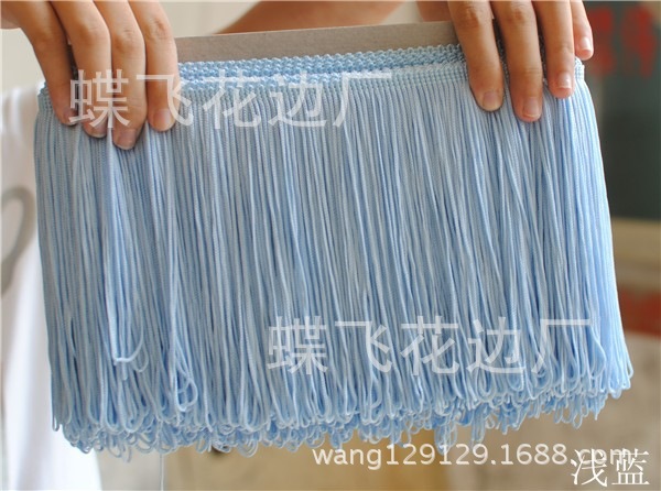 DIY stage clothing accessories Latin dance fringe lace polyester row shall be 15CM