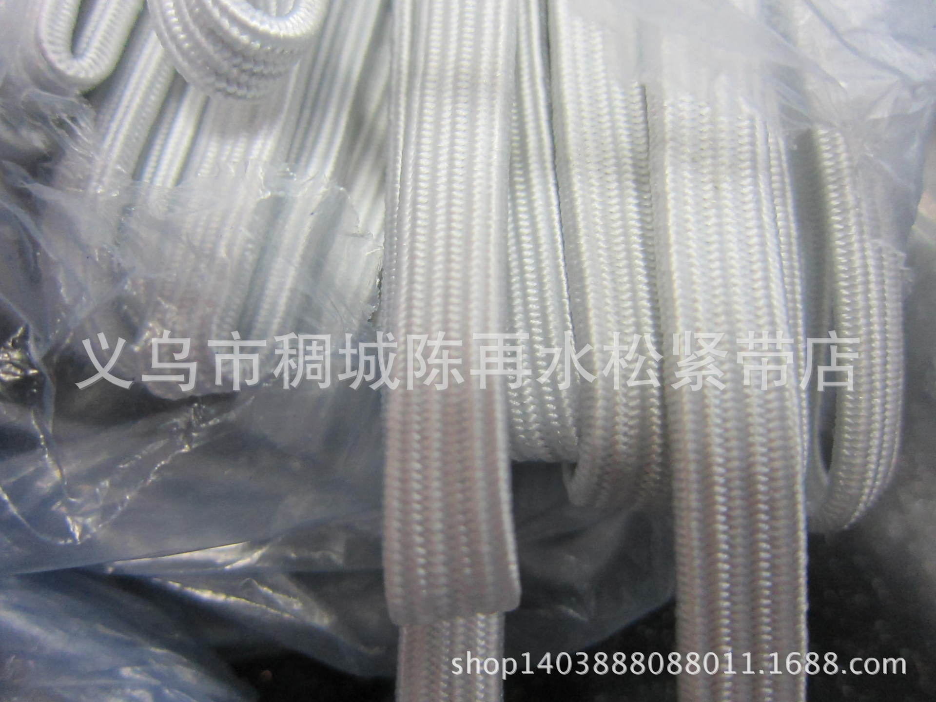 【厂家直销】火烧松紧带 江湖跑地摊双层厚扁松紧三花产品图