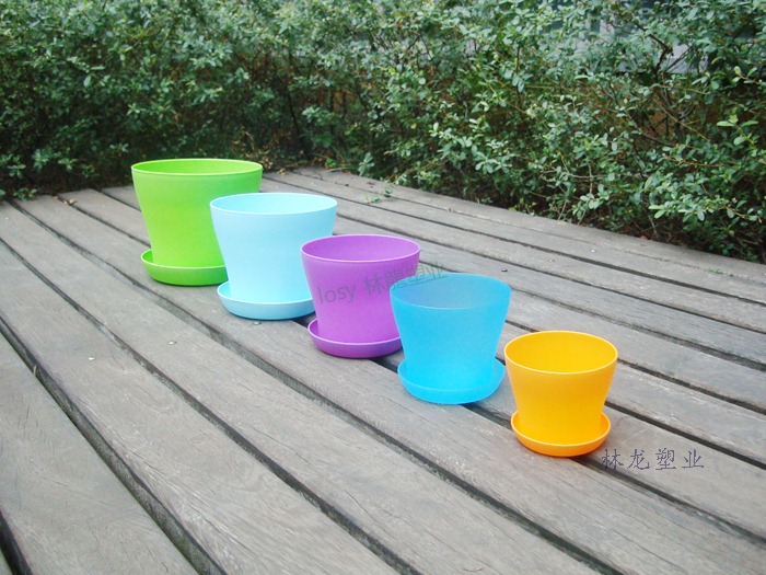 Manufacturers wholesale table top flowerpot new open flowerpot simple resin balcony planting flowers 3001- thumbnail