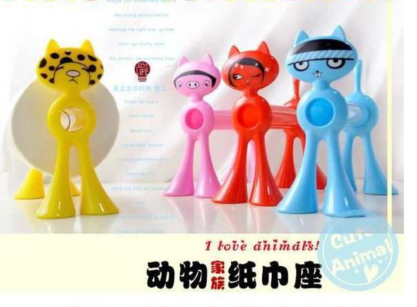 动物家族纸巾抽卷纸架 纸巾架 创意卷纸纸巾架厂家处理