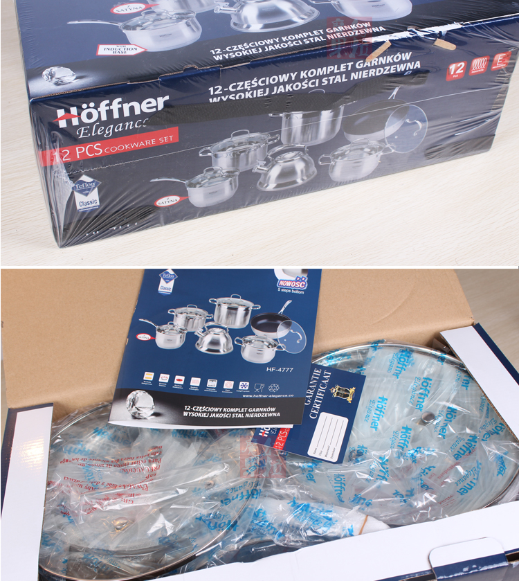 不锈钢套锅，不锈钢12件套锅，套锅，产品图