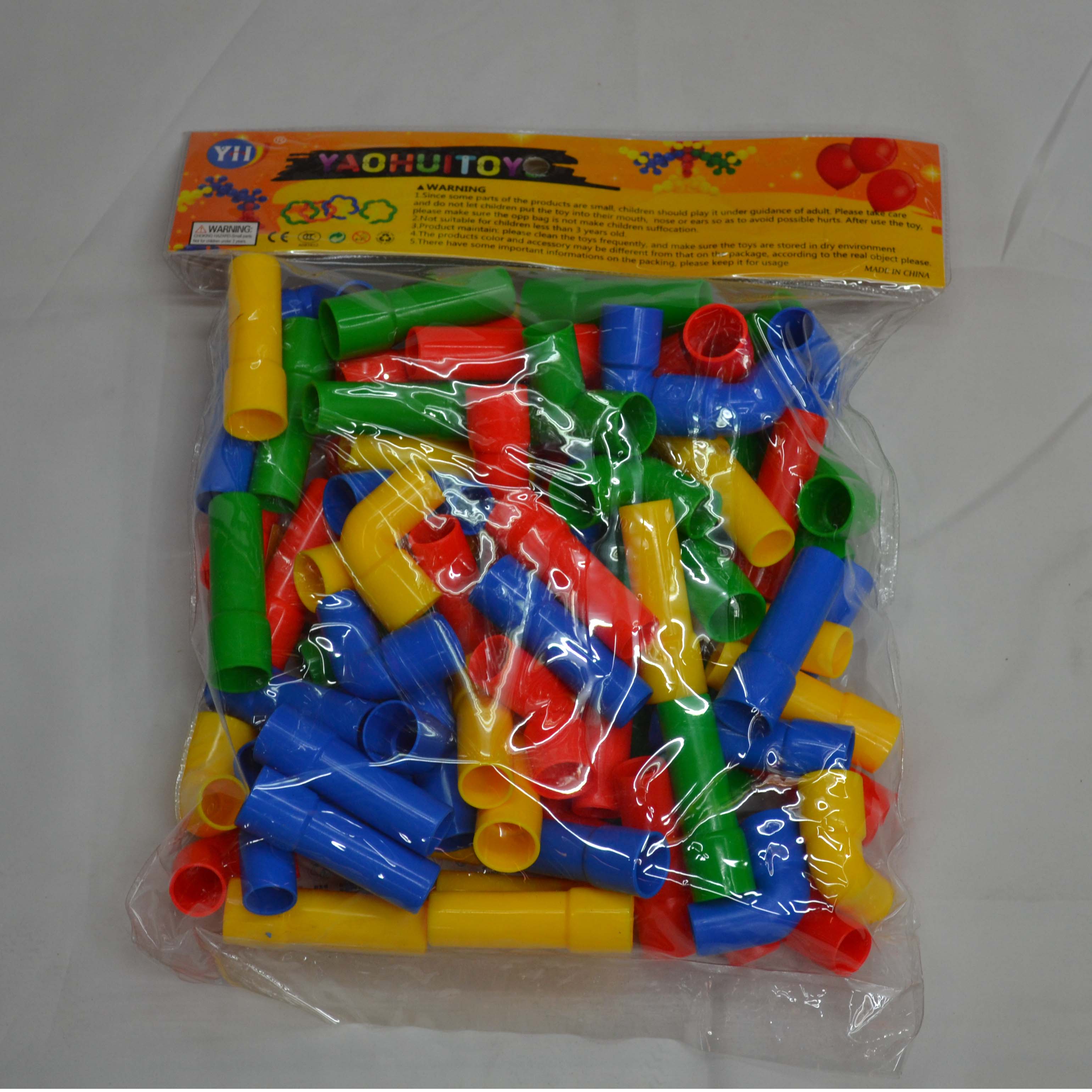 厂家直销塑料桌面插拼益智玩具 幼儿园桌面玩具塑料管道玩具