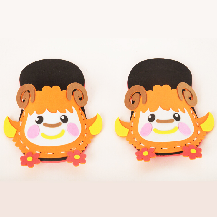 EVA手工拖鞋 DIY贴画贴纸 美劳益智早教玩具细节图