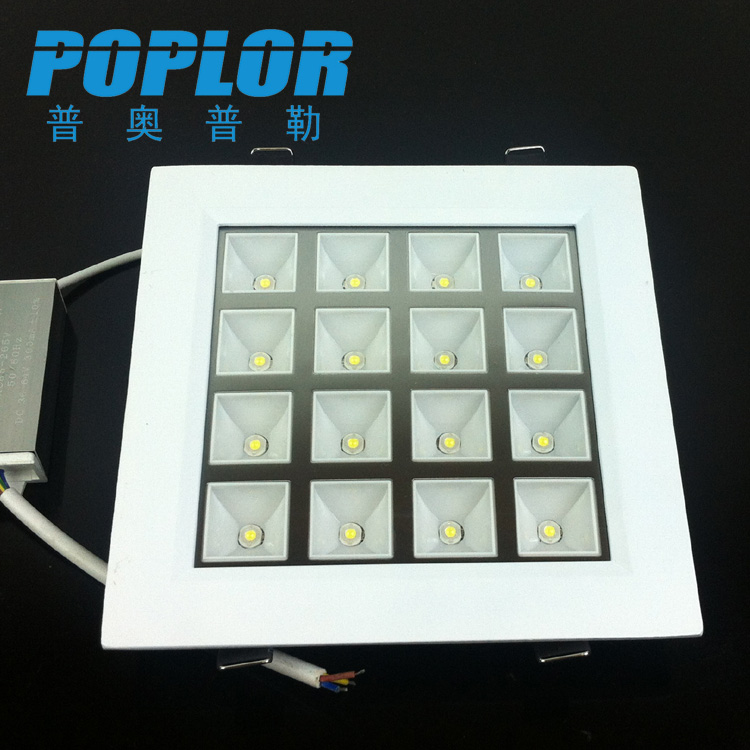 16W LED panel light living room grid light Square right Angle three amp IC constant current drive wide voltage
