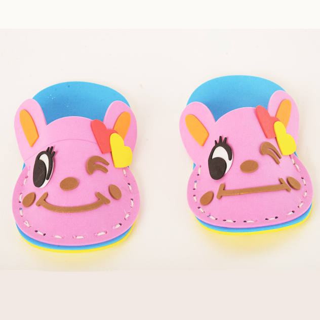 EVA手工拖鞋 DIY贴画贴纸 美劳益智早教玩具产品图