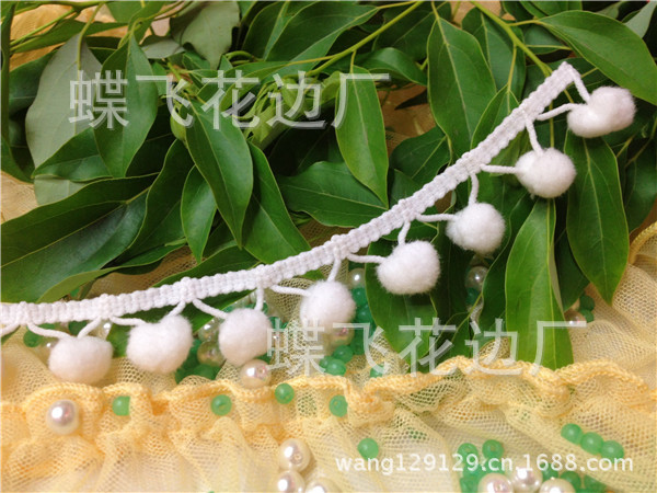 Supply Triangle Small Hairball Lace Straight Foot Hairball Lace Available From Stock