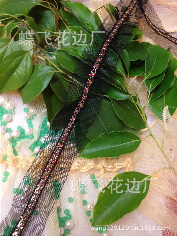 Mesh lace, mesh chain lace, iron chain lace, aluminum chain lace, fish chain lace