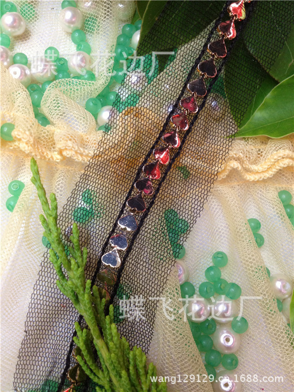 Mesh lace Mesh lace chain lace Iron chain lace aluminum chain lace
