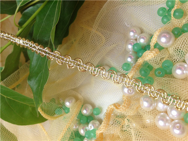 Manufacturers Direct Production Processing Supply Gold And Silver Thread Small Curved Lace