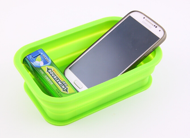 硅胶手机防滑垫 硅胶多用途折叠盆 车用置物盒        汽车用品