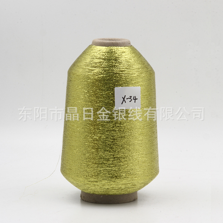 PET薄膜双包金色金银线 双包金色金银丝X-34产品图