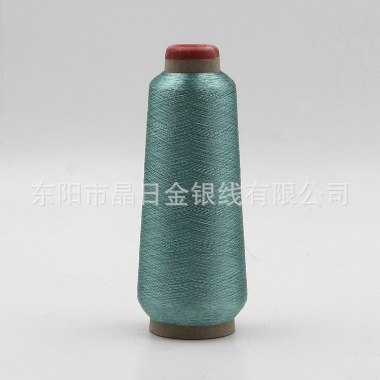 浅湖蓝彩色金银丝 L-139
