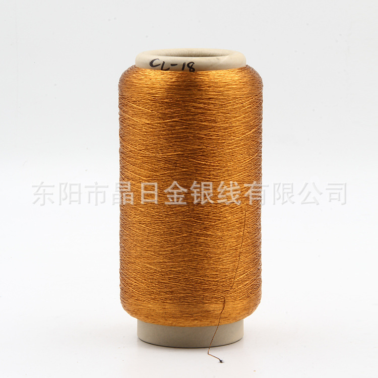 PET film 600D cotton, colored gold and silver thread, bronze color, wholesale one piece, CL-18