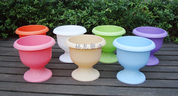 Manufacturer wholesale foot flowerpot new color flowerpot goblet flowerpot 8805 8806 thumbnail
